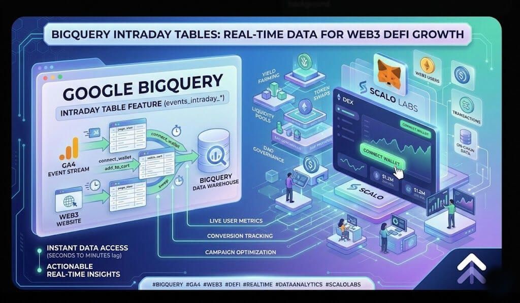 Real-Time Growth: Using BigQuery Intraday Tables to Optimize Web3 Marketing